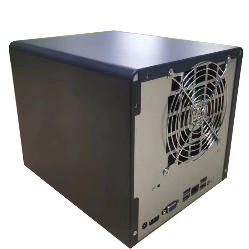 Enclosure Nas Storage Server Chassis Household 4 Bay Computer Case Aluminum Alloy Panel