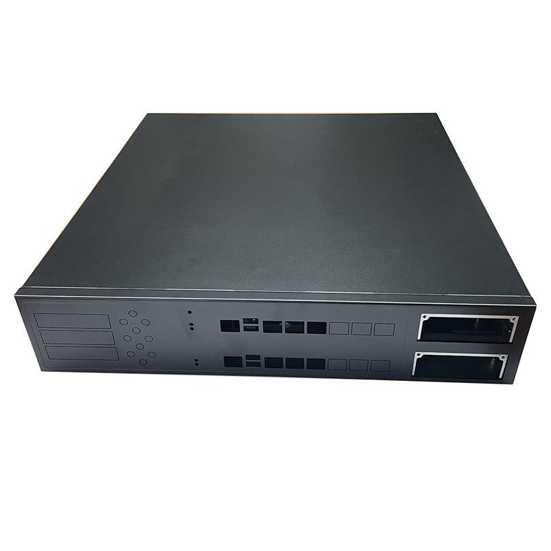 12 Bay 16 Bay Rackmount Gpu Custom Server Chassis Black Powder Sprayed Housing Switch