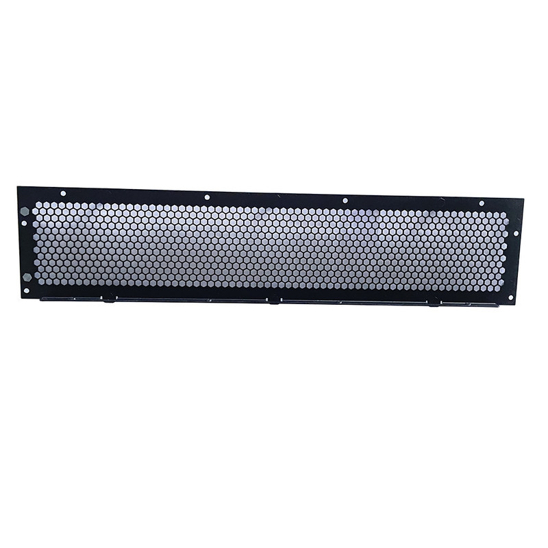 Steel Aluminum Sheet Metal Fabrication Design 1U 2U 3U 4U 19 Inch Rack Vented Blanking Panel Metal Case Box