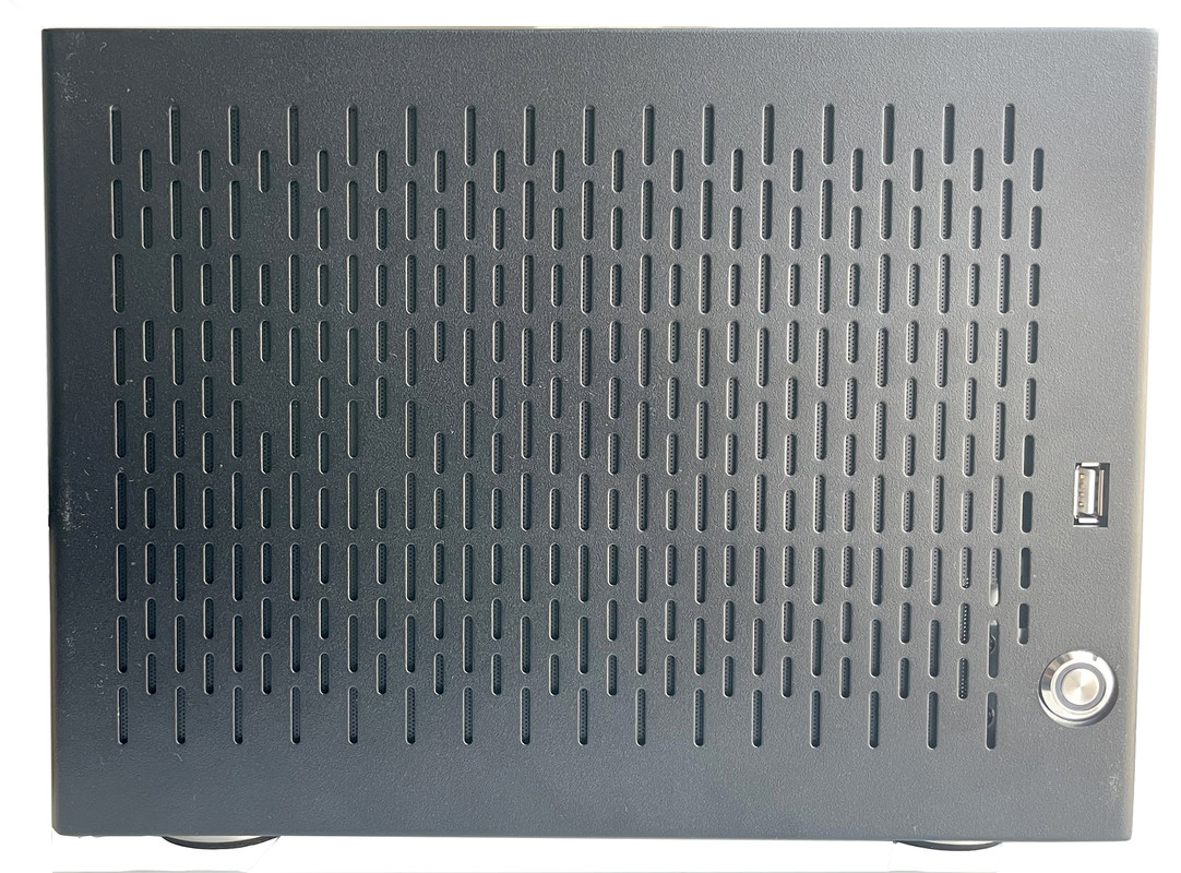 6 Bay Household NAS Storage Server Chassis with Black Aluminum Alloy Panel Enclosure