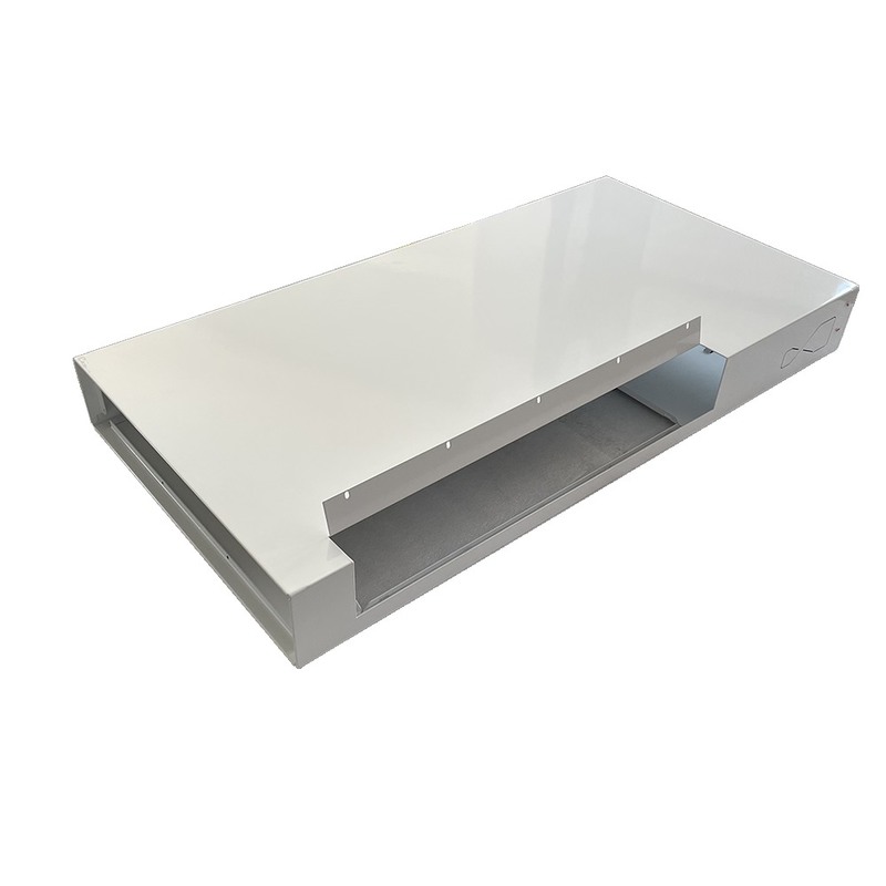 Large Size Network Chassis with 0.1mm Tolerance and White Powder Spraying for Precision Sheet Metal Enclosure
