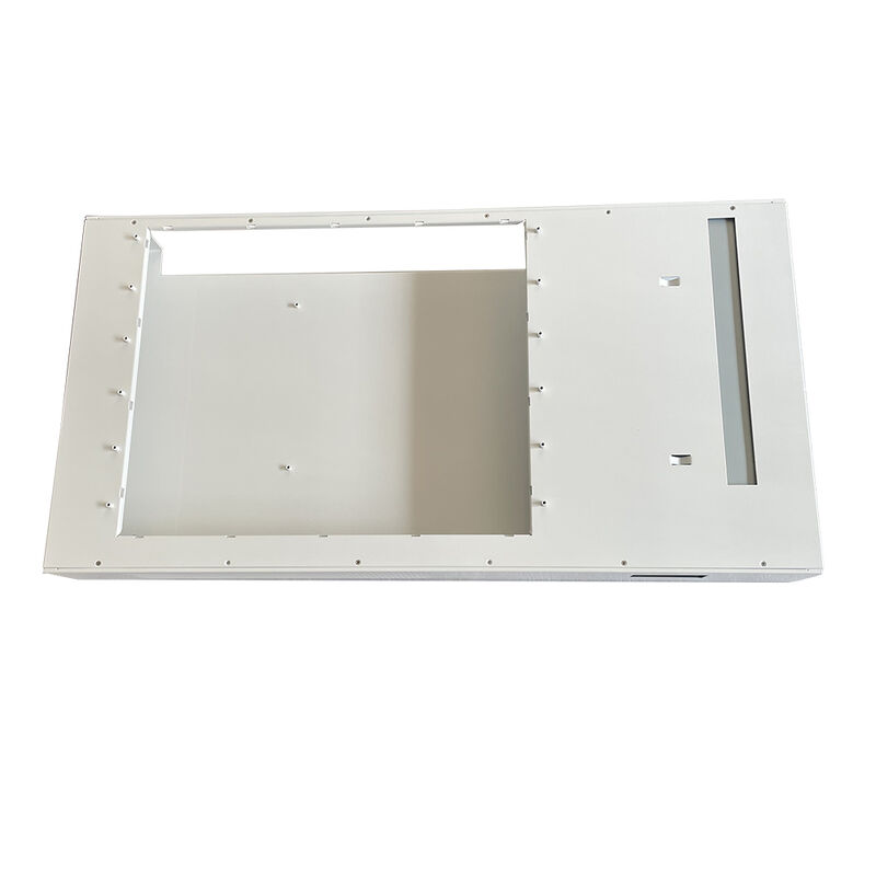 Large Size Network Chassis with 0.1mm Tolerance and White Powder Spraying for Precision Sheet Metal Enclosure
